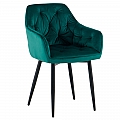 Designové křeslo, zelená Velvet  látka, FEDRIS 2 NEW