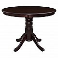 Jídelní stůl, kulatý, kaštan, průměr 106 cm, TABLOS NEW