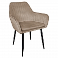 Designové křeslo, šedohnědá Taupe Velvet látka, ZIRKON NEW